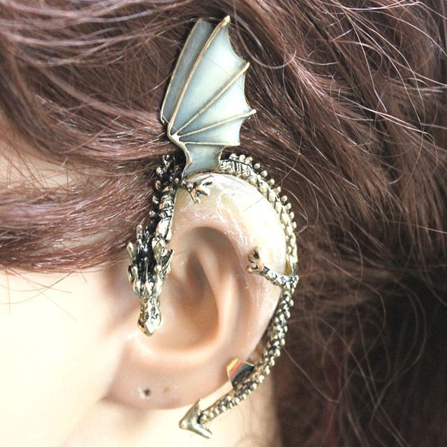 Glow in the Dark Dragon Ear Cuff